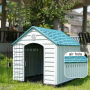 Manufacturer Wholesale Plastic Waterproof Outdoor Large Pet Dog House