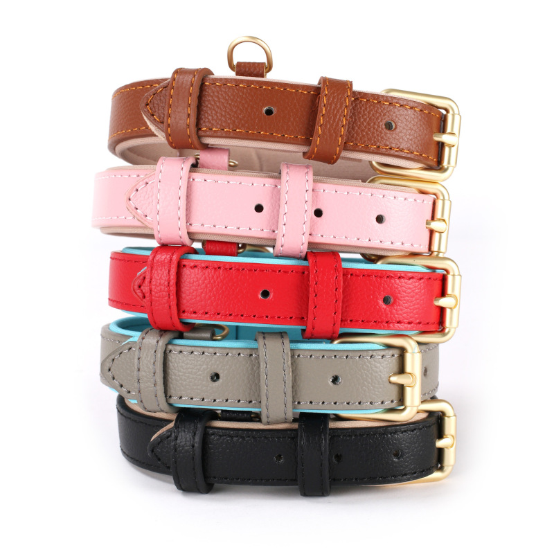 Wholesale Adjustable Leather Dog Collar Luxury
