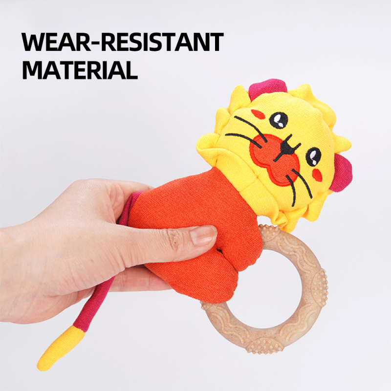 Manufacturer Wholesale Rabbit Fox Elephant Lion Squeaky TPR Chew Pet Toys