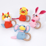 Manufacturer Wholesale Rabbit Fox Elephant Lion Squeaky TPR Chew Pet Toys