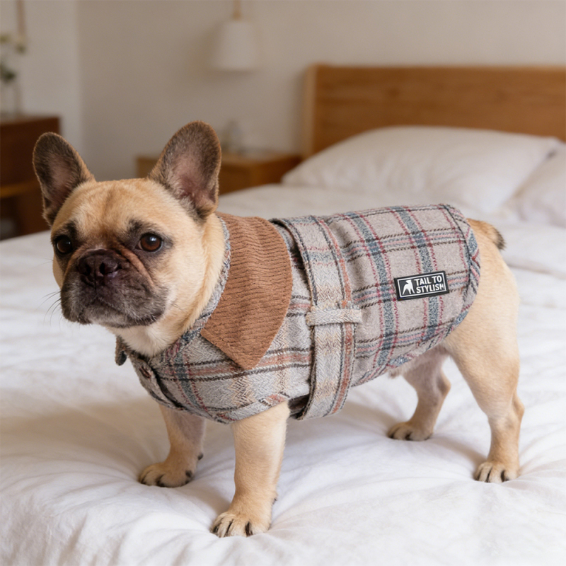 Wholesale Custom Logo Plaid Dog Pet Clothing