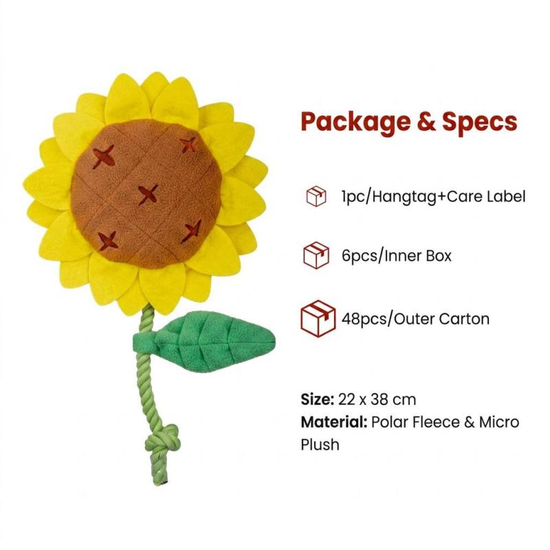 Wholesale Custom logo Plush Feed Chew Pet Product Dog Snuffling Toy
