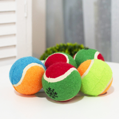 Manufacturer wholesale rubber custom logo thrower pet chew toys dog tennis ball