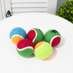Manufacturer wholesale rubber custom logo thrower pet chew toys dog tennis ball