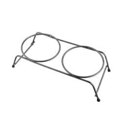 Stand Basic Twins Stainless Pet Feeder For Big Dog