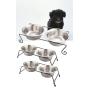 Stand Basic Twins Stainless Pet Feeder For Big Dog