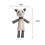 Manufacturer wholesale short plush squeaky panda fox deer rhino dog chewing toy