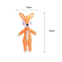 Manufacturer wholesale short plush squeaky panda fox deer rhino dog chewing toy
