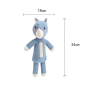Manufacturer wholesale short plush squeaky panda fox deer rhino dog chewing toy