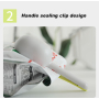 Manufacturer wholesale multi-functional sealing clip cat dog food scoop