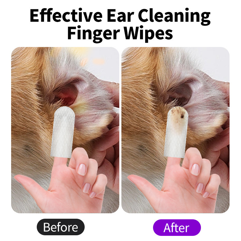 Wholesale Finger Wipe Pet Ear Cleaner