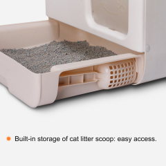 Wholesale manufacturer custom logo easy clean pp material plastic scoop included cat litter box