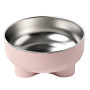 Manufacturer wholesale plastic stainless steel detachable dog bowl non slip bottom
