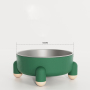 Manufacturer wholesale plastic stainless steel detachable dog bowl non slip bottom