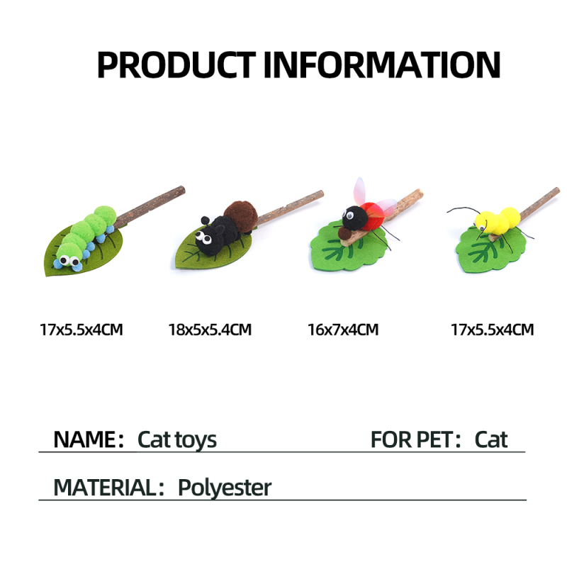 Manufacturer Wholesale New Insect Design Chew Clean Teeth Cat Sticks