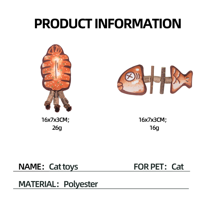 Manufacturer Wholesale New Insect Design Chew Clean Teeth Cat Sticks