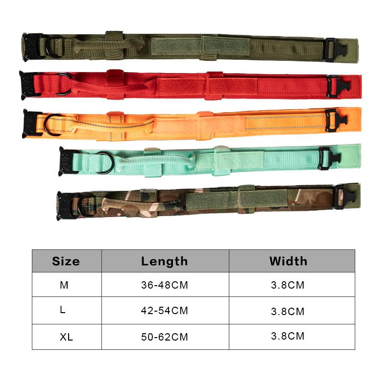 Manufacturer wholesale nylon camouflage dog collar medium large