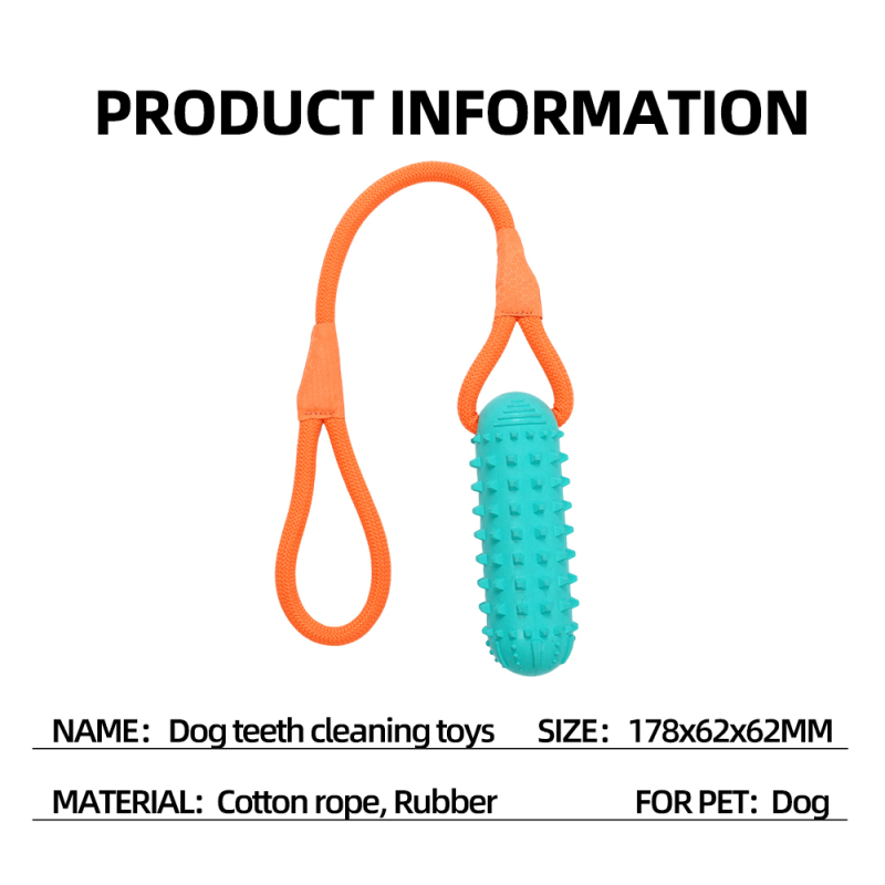 Wholesale Squeaky Chew Dog Rope Rubber Toy