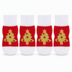 Wholesale Customized Christmas Non Slip Pet Dog Socks
