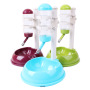 Manufacturer wholesale ABS detachable adjustable multi colors dog pet automatic drinker eat set