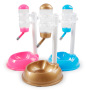 Manufacturer wholesale ABS detachable adjustable multi colors dog pet automatic drinker eat set