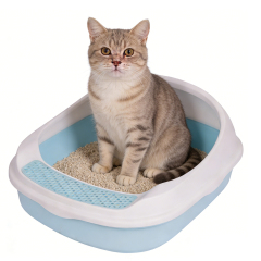 Wholesale Plastic Detachable Cat Litter Box with Scoop