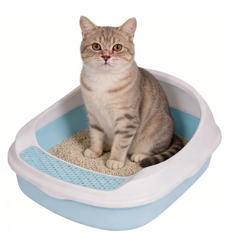 Wholesale Plastic Detachable Cat Litter Box with Scoop