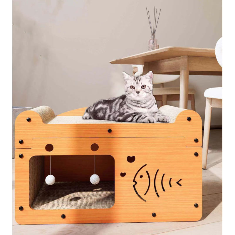 Wholesale Multi Shape Corrugated Paper Scratcher Cardboard Cat House