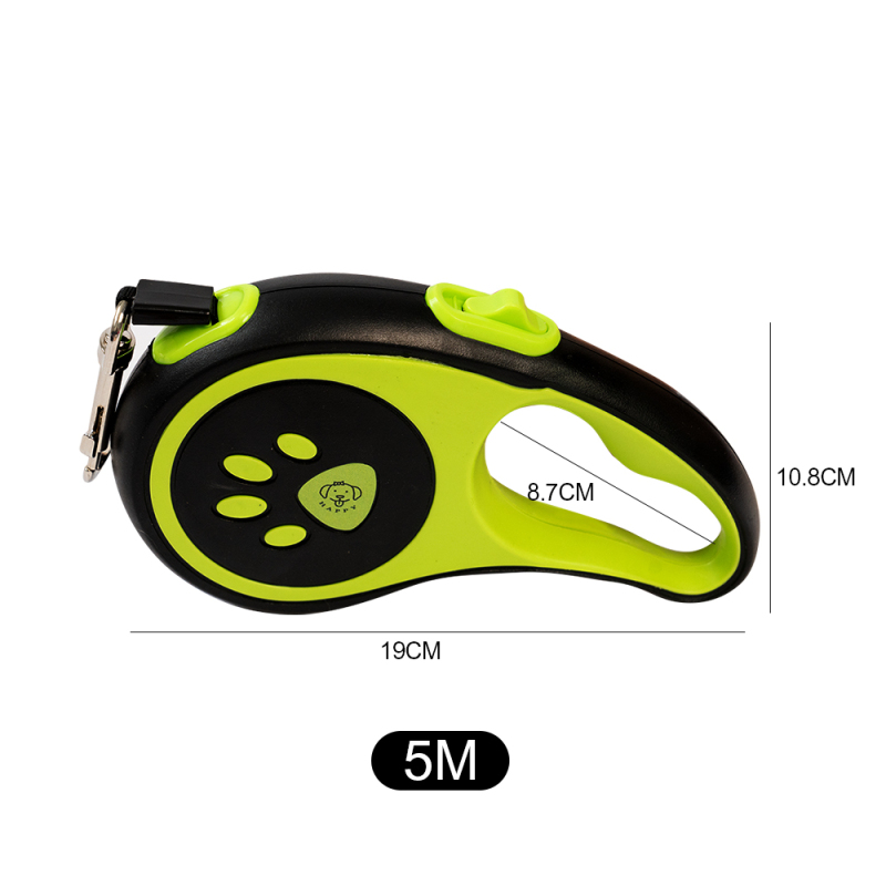 Manufacturer wholesale custom logo multi-colors 5M dog retractable leash