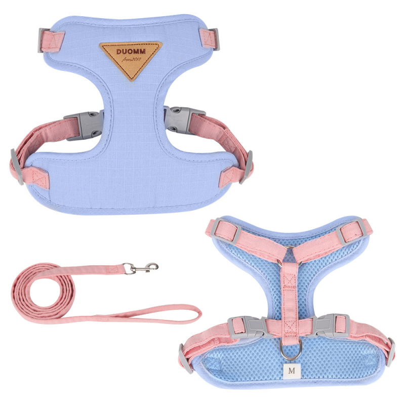 Wholesale Pet Product Supplier Breathable Mesh Leash Cat Harness Set