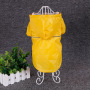 Manufacturer wholesale blue red yellow waterproof grid breathable pet dog raincoat for rainy use