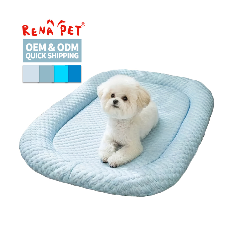 Manufacturer Wholesale Blue Green Breathable Pet Dog Cooling Mat