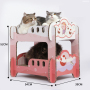 Manufacturer wholesale detachable corrugated paper cat scratcher board bed