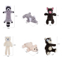 Manufacturer wholesale cute bear squeak soft dog PV plush toys