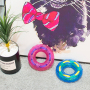 Manufacturer wholesale chew tough blue pink pet dog tpr round toys