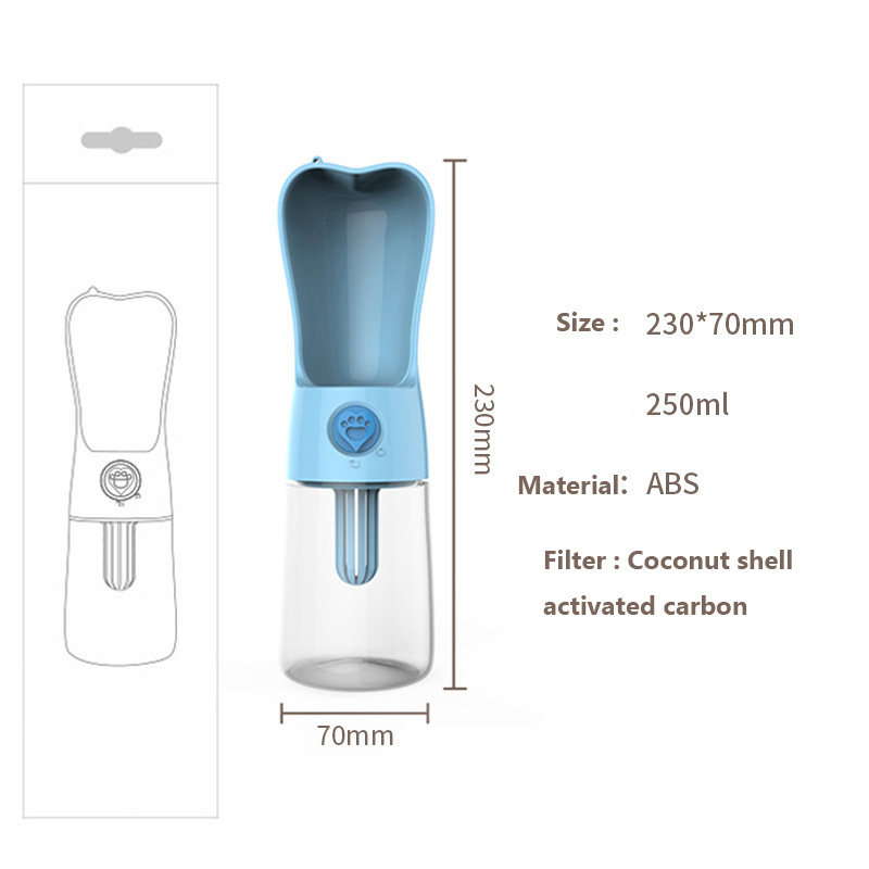 Manufacturer wholesale travel outdoor portable dog water bottle bone shape
