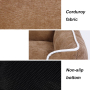 Manufacturer wholesale washable detachable non-slip bottom dog bed brown grey