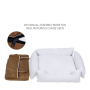 Manufacturer wholesale washable detachable non-slip bottom dog bed brown grey