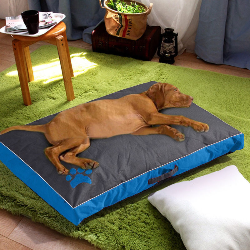 Manufacturer wholesale waterproof oxford cloth non slip bottom dog cushion bed