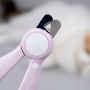Manufacturer wholesale pink white blue battery dog nail clippers with led light