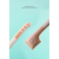 Manufacturer wholesale TPR pink green grey cat pet canning spoon