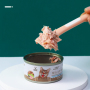 Manufacturer wholesale TPR pink green grey cat pet canning spoon