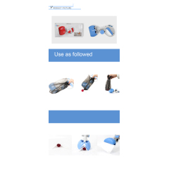 Manufacturer wholesale plastic pet dog poop scooper with dispenser poop bag