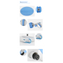 Manufacturer wholesale plastic pet dog poop scooper with dispenser poop bag