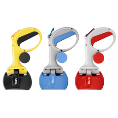 Manufacturer wholesale plastic pet dog poop scooper with dispenser poop bag