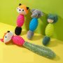 Manufacturer wholesale plush tpr dog chew toys frog fox squirrel