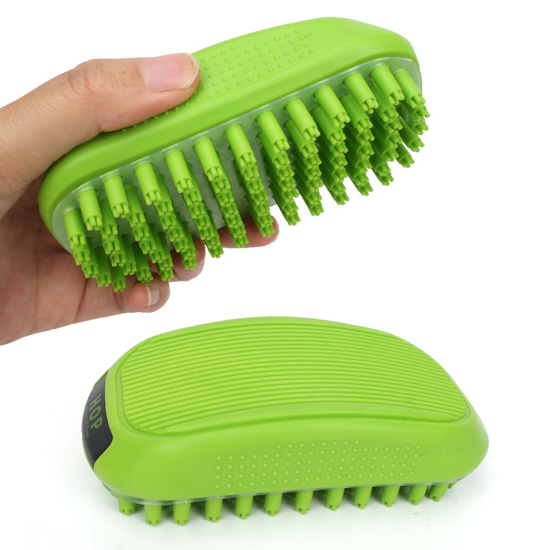 Wholesale Soft TPR Grooming Cat Dog Bath Brush
