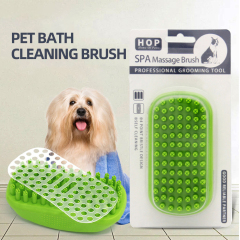 Wholesale Soft TPR Grooming Cat Dog Bath Brush