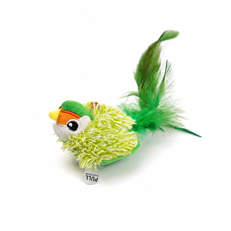 Wholesale Bird Design Catnip Squeaky Plush Feather Cat Toys