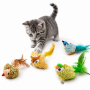 Wholesale Bird Design Catnip Squeaky Plush Feather Cat Toys